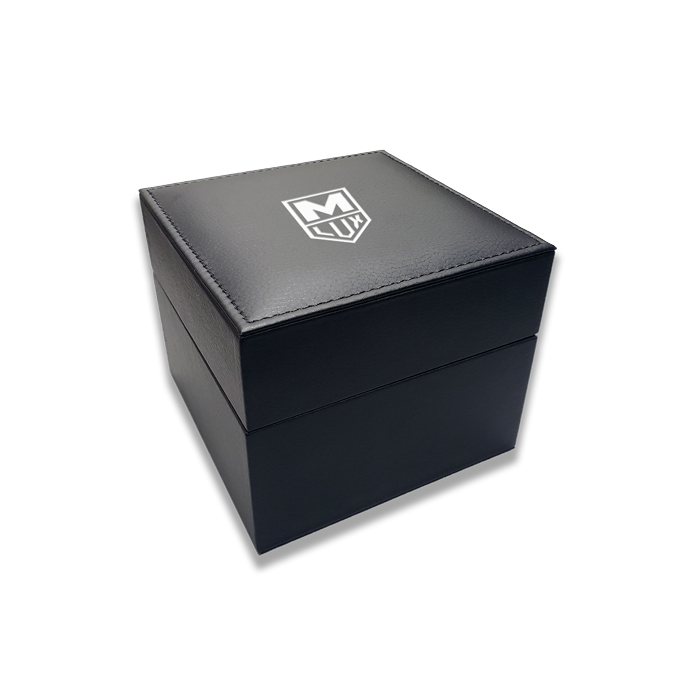 MLUX Men or Women Automatic Luxury Watch Box Front View