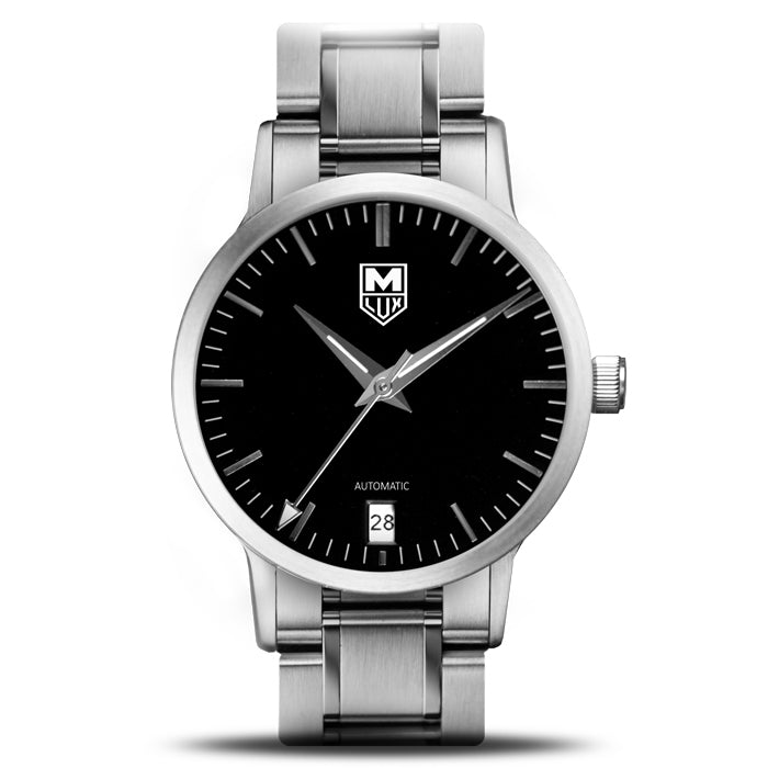 MLUX Men or Women Automatic Luxury Watch Front View