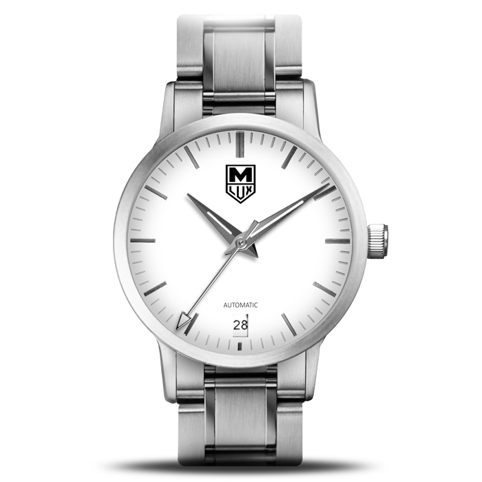 MLUX Men or Women Automatic Luxury Watch Front View