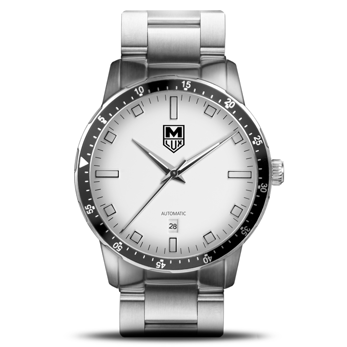 MLUX Men or Women Automatic Luxury Watch Front View